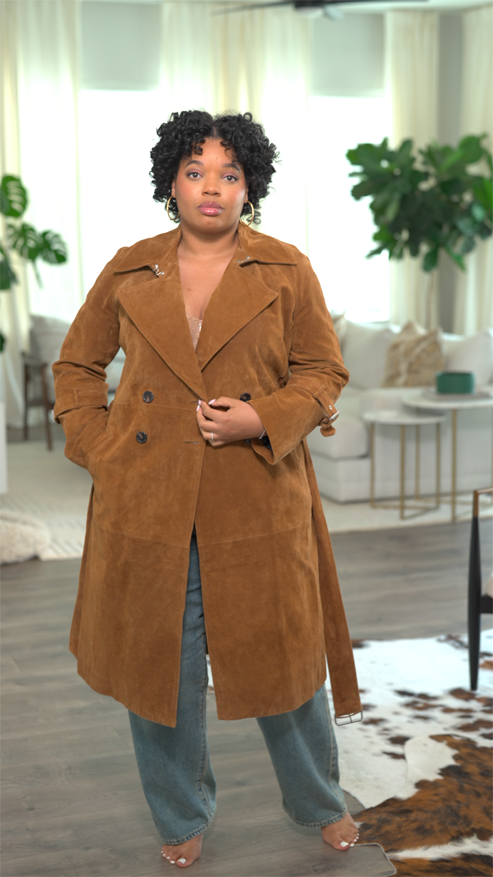 Avec Les Filles Leather Coat - Size Large