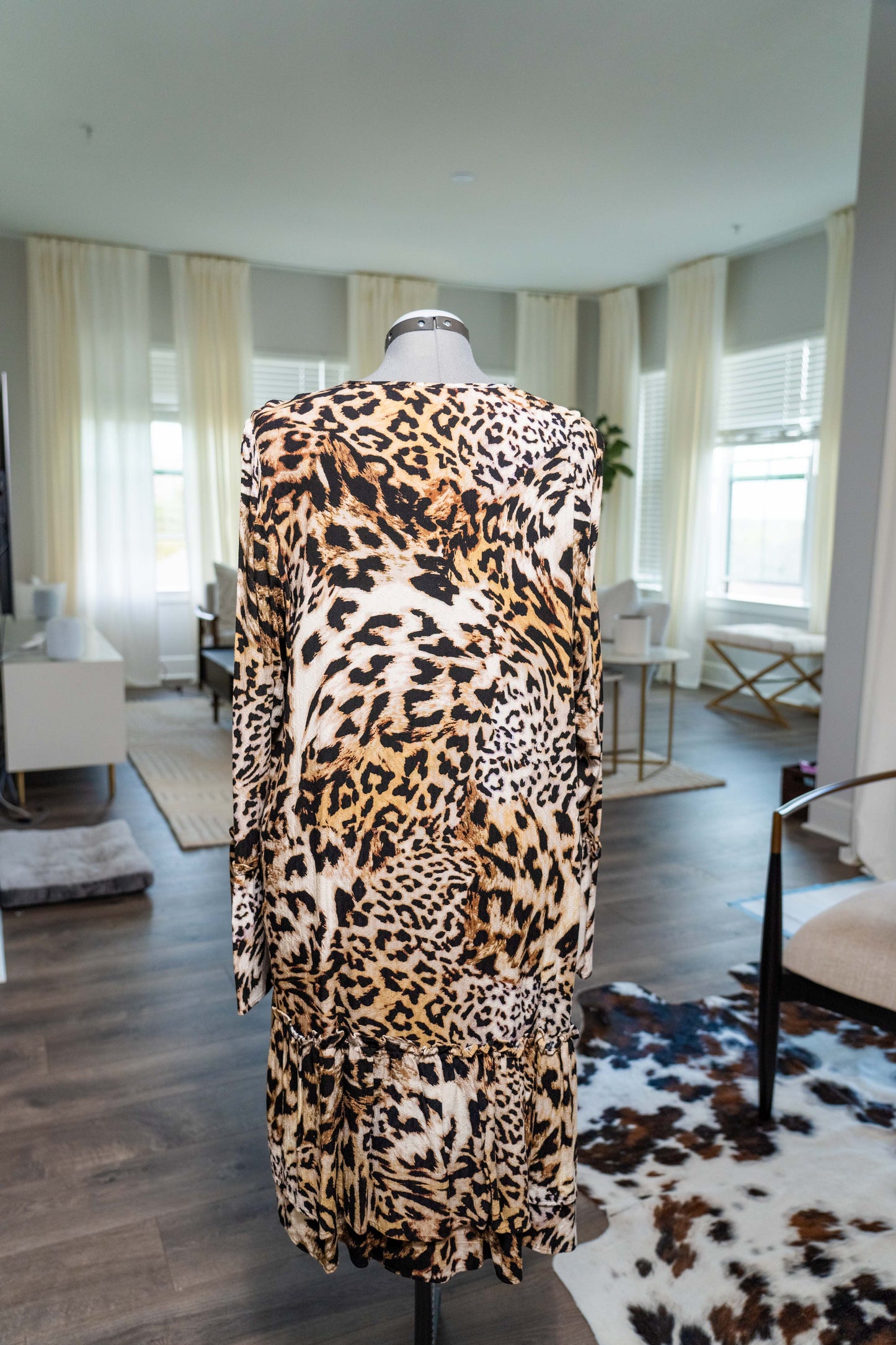 Banana Republic Leopard Dress - Size L, XL