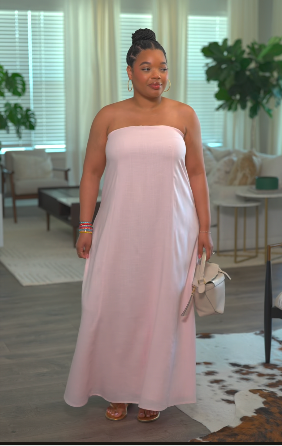 Petal & Pup Linen-Blend Maxi Dress (XL)