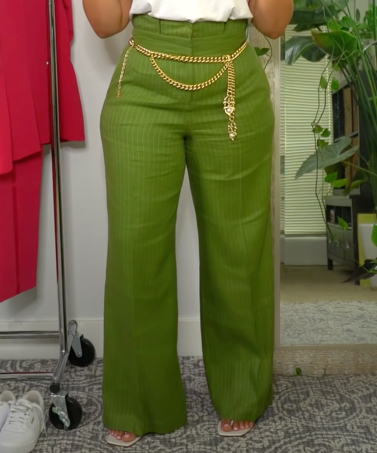 New York & Company Linen Wide Leg Pants - Size 10