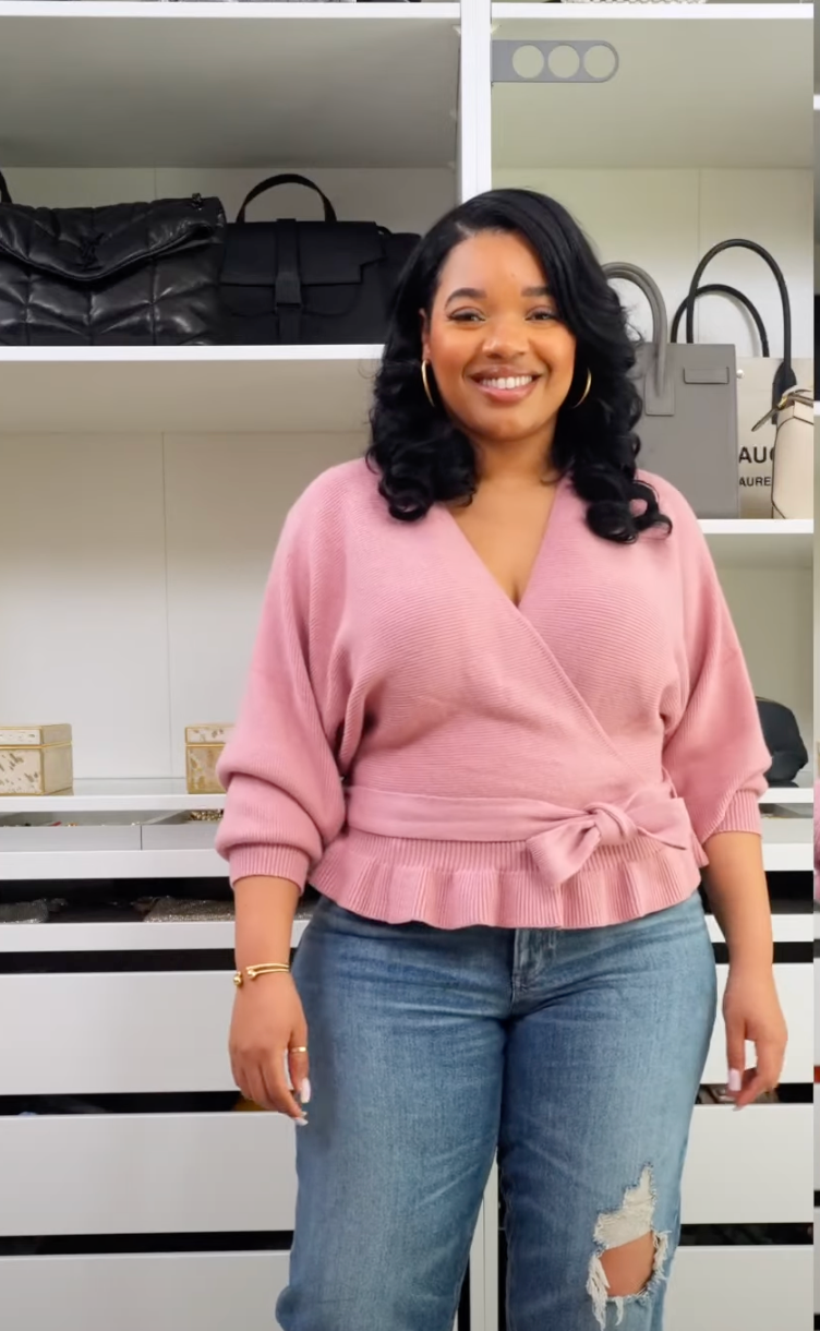 Lulus Wrap Sweater - XL