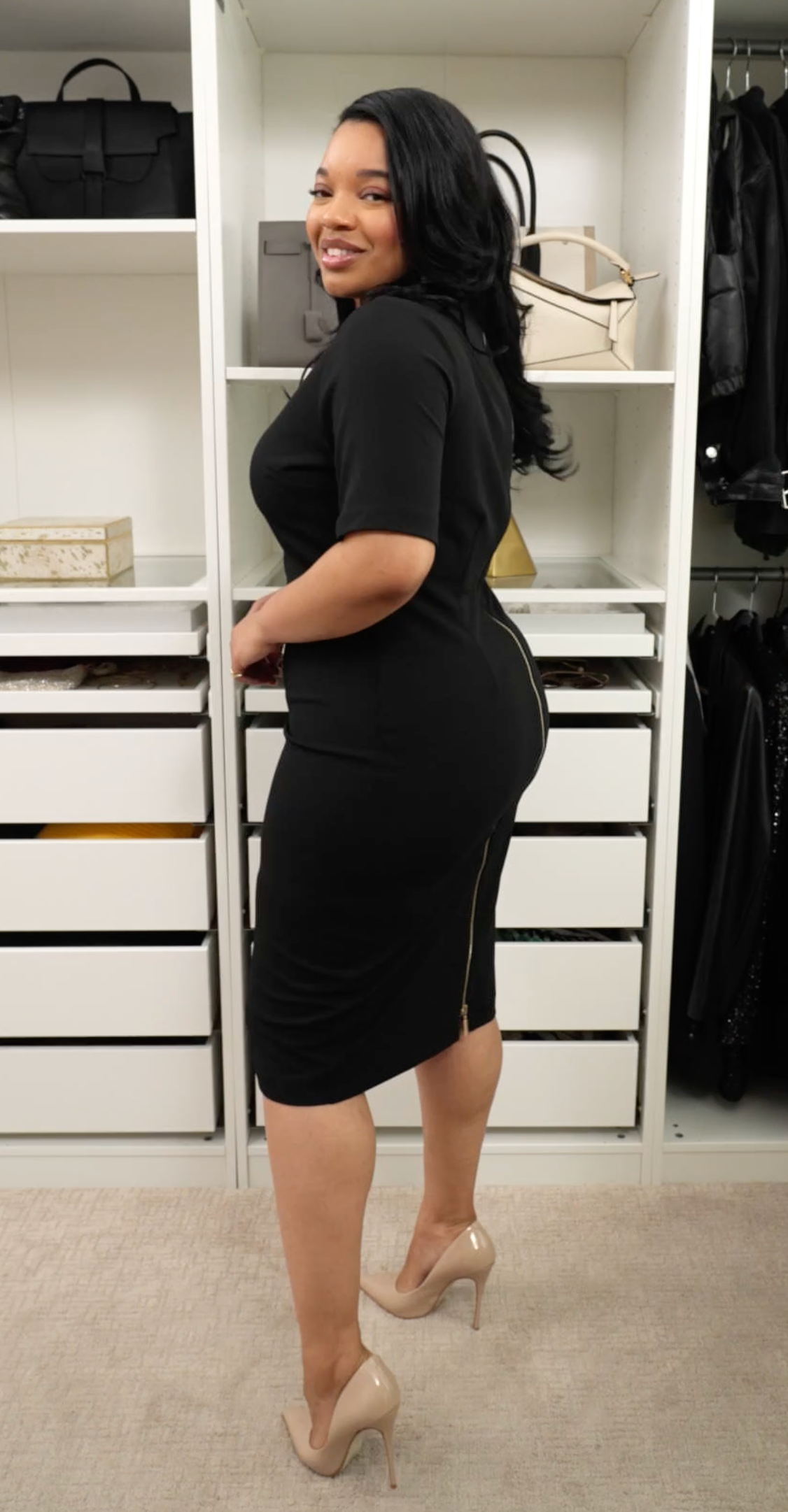 Alexia Admor Midi Dress (size: XL)