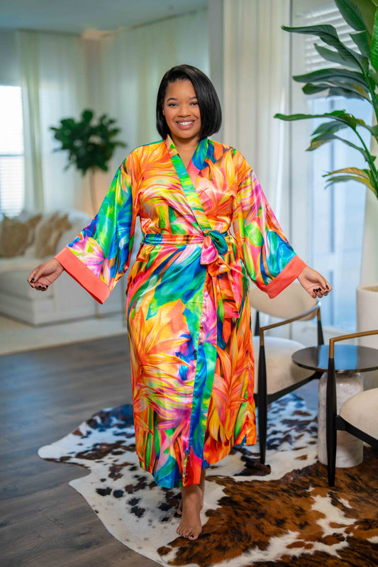 Hues Of Harmony - Kimono Robe (Used for promotional content)