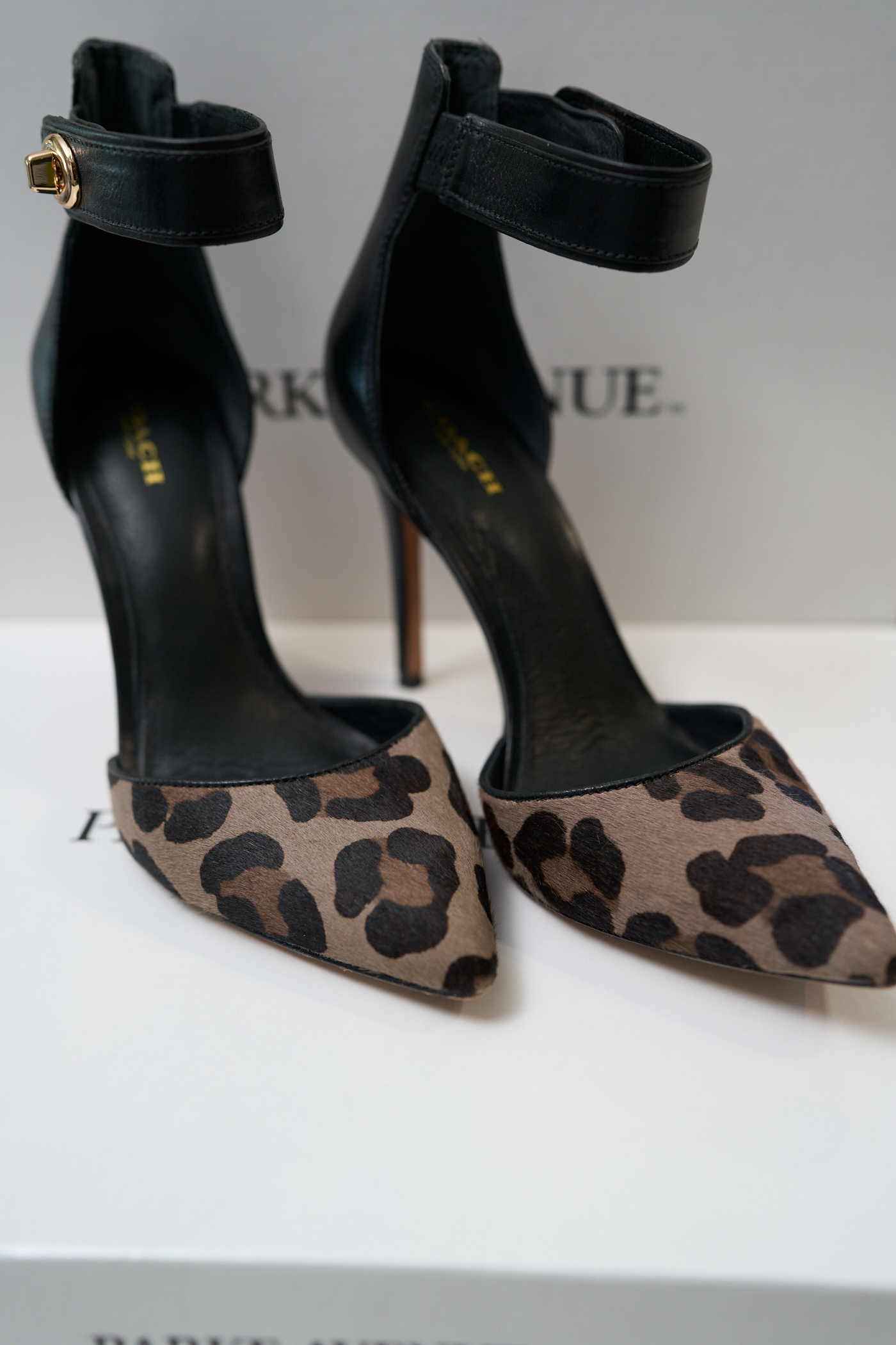 Coach Leopard Print Heels (size: 8)