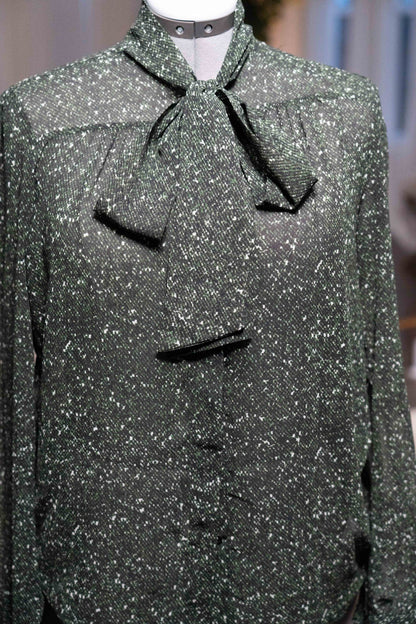 MICHAEL KORS Sheer Button Up Blouse