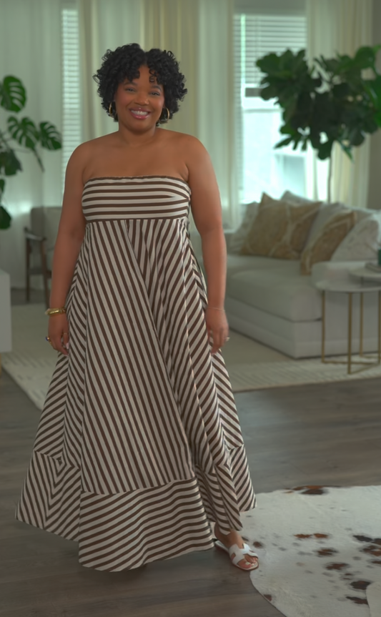 Petal & Pup Stripe Maxi Dress (XL)