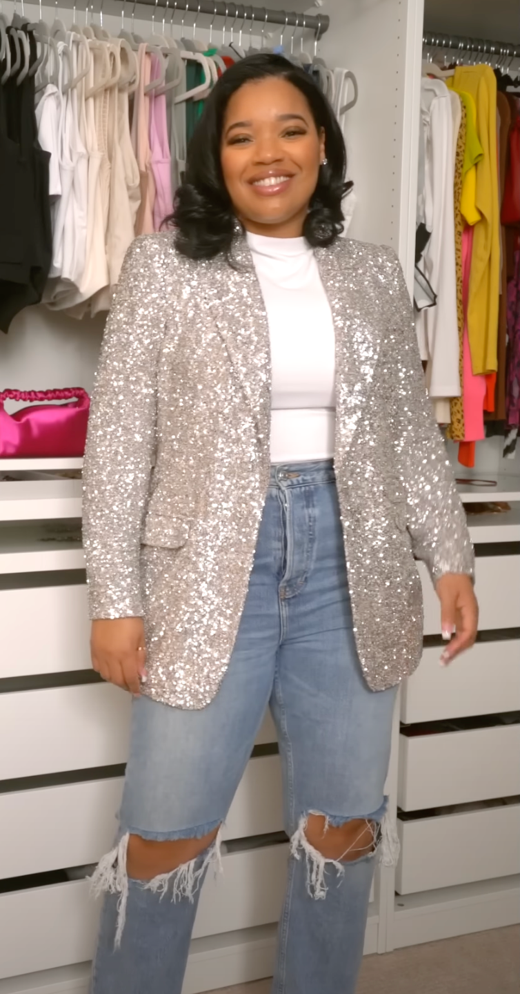 Express Sequin Blazer - Large