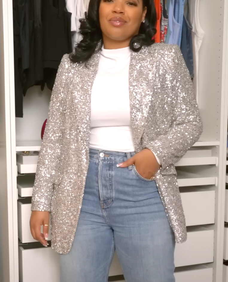 Express Sequin Blazer - Large