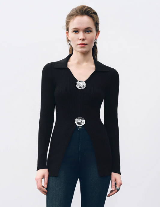 Cinched Waist Cardigan (black, XXL/US 12)